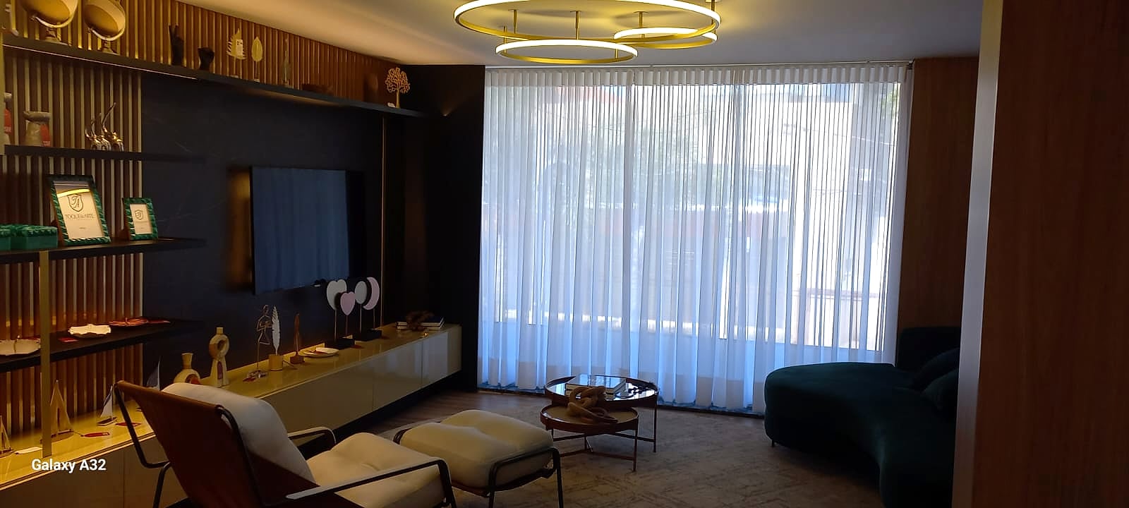 Cortina Wave em voil branco — Living social