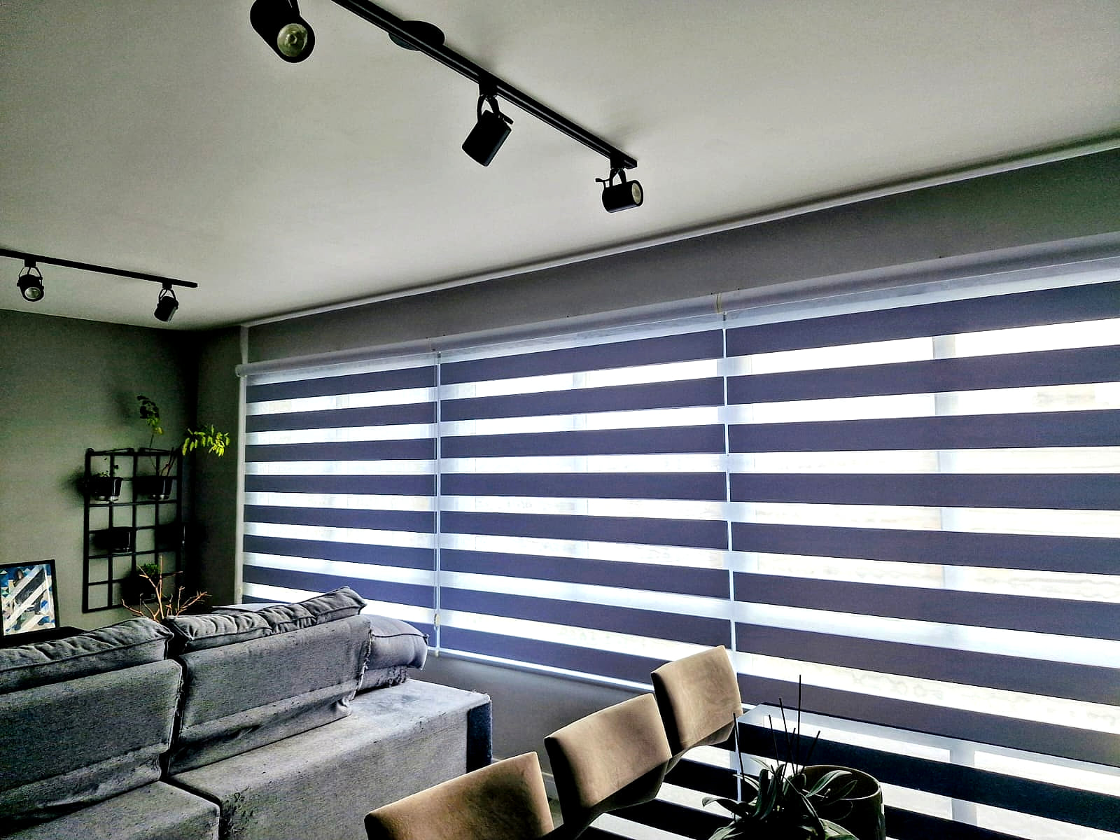 Persiana Double Vision — Living integrado